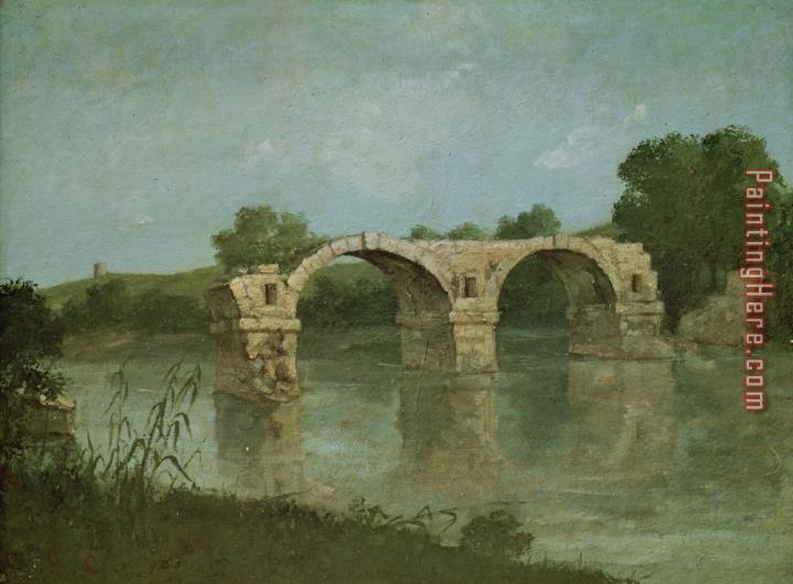 Gustave Courbet The Bridge at Ambrussum